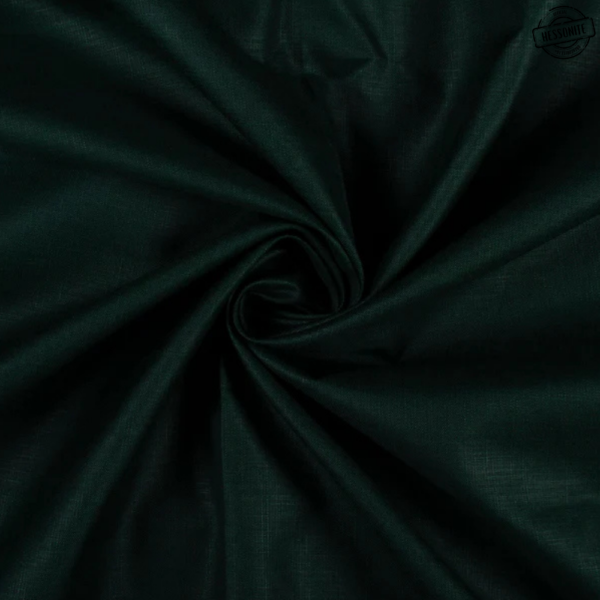 Dark Green Plain Cotton Slub Fabric