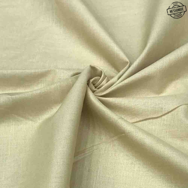 Beige Plain Linen Fabric