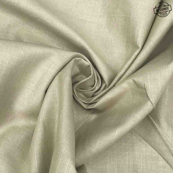 Cream Plain Linen Fabric