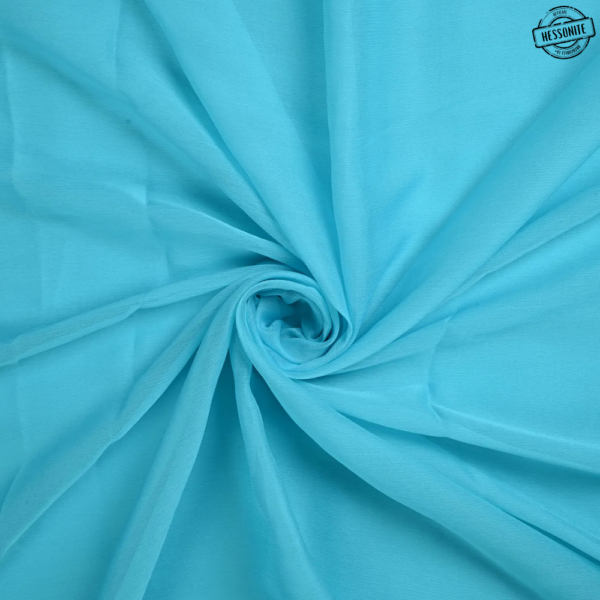 Sky Blue Light Plain Chiffon Fabric