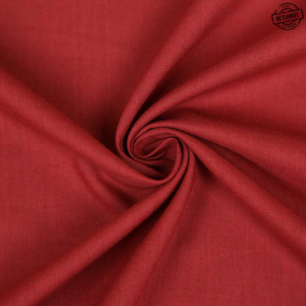 Terracotta Red Plain Cambric Fabric