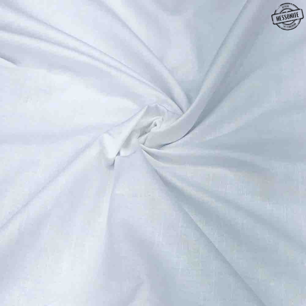 White Plain Linen Fabric
