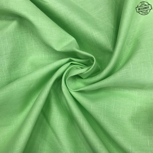 Pista Green Plain Linen Fabric