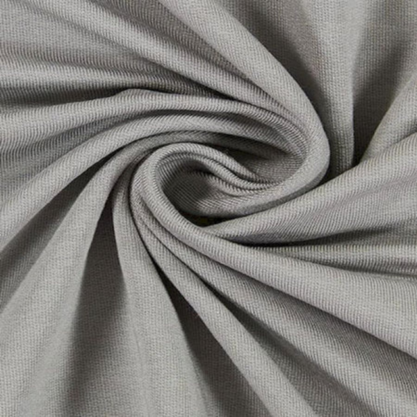 Grey Plain Cotton Jam Fabric